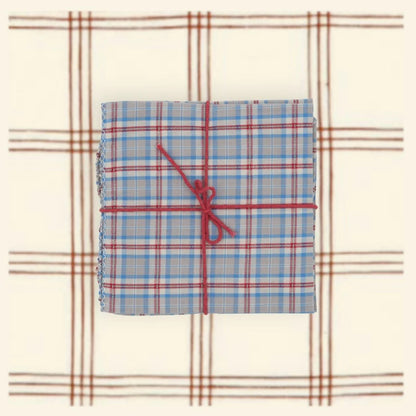 Suzette Lombarde Opal upcycled cotton napkins, set of 4 – view 3