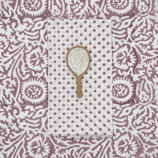 Suzette Polka Zephyr upcycled cotton napkins, set of 4 – view 2