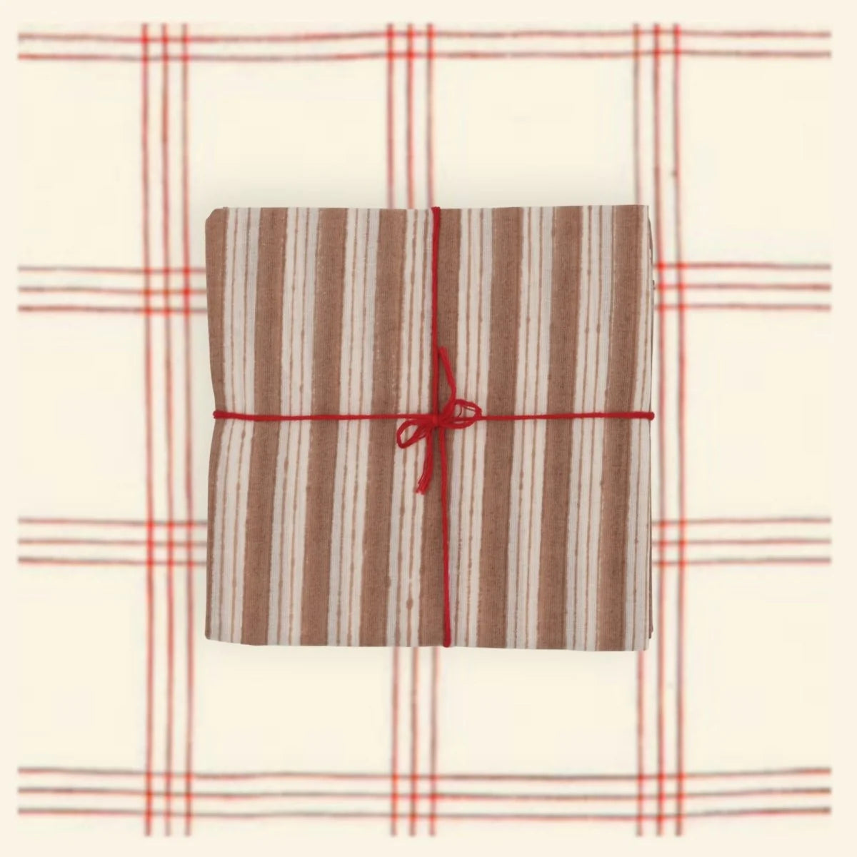 Suzette Salem Almond upcycled cotton napkins, set of 4 – view 3
