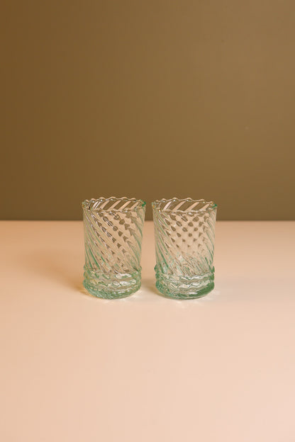 Moroccan Handmade Ripple Glass – Short (Set of 4)