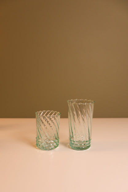 Moroccan Handmade Ripple Glass – Short (Set of 4)